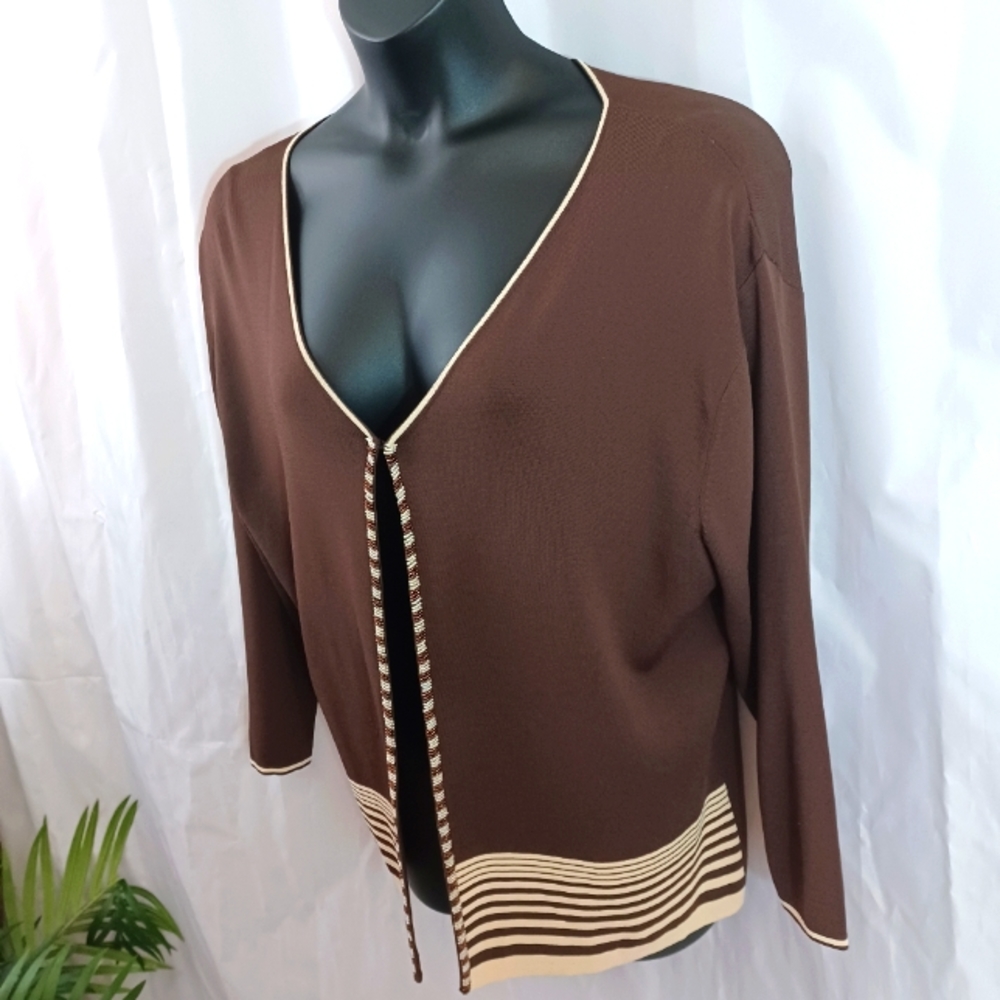 Vintage Imago Two-piece Sweater, Brown/Beige Size: XL - Picture 11 of 16